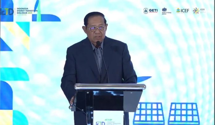 Presiden ke-6 RI Susilo Bambang Yudhoyono (SBY). (YouTube/IESR Indonesia)