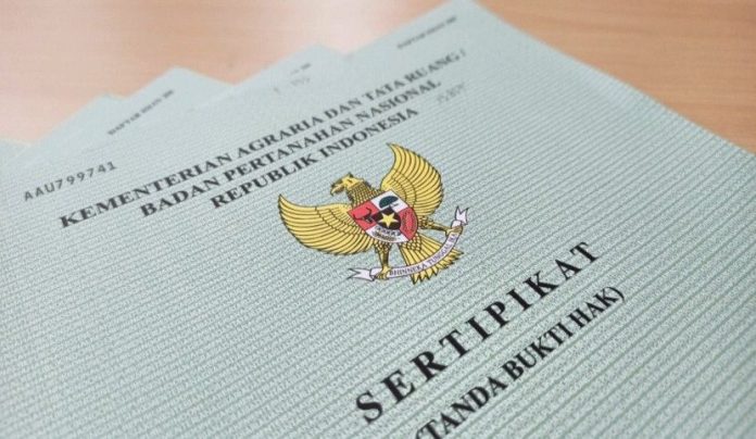 Ilustrasi- Sertifikat Hak Milik