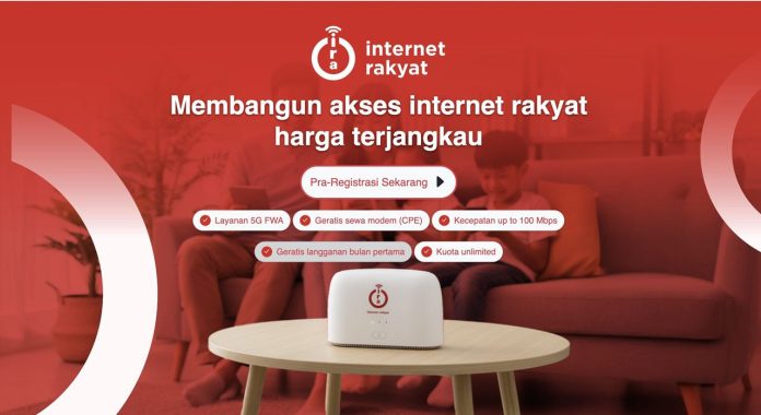 Internet rakyat (ira) merupakan program pemerintah untuk menghadirkan layanan internet cepat dengan biaya terjangkau bagi seluruh lapisan masyarakat. -Tangkapan Layar-