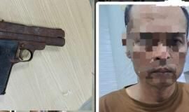 Sopir Taksi Online Perkosa Penumpang Wanita di Tol Kunciran saat Menuju Bandara Soetta, Ancam Korban Pakai Pistol Sopir taksi online pelaku merencanakan pemerkosaan penumpang wanita dan senjata api yang digunakan mengancam korban, saat di Tol Kunciran Tangerang. (@TangerangNews / Rangga Agung Zuliansyah)