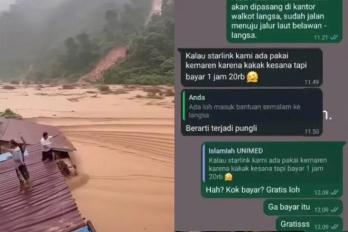 Pungli! Korban Banjir Sumatera Bayar Starlink Rp 20 Ribu/Jam: Padahal Gratis (Kolase/Ist)