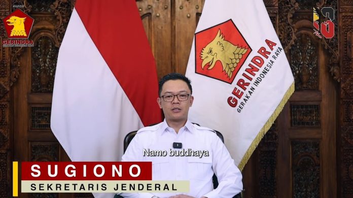 Sekjen Gerindra Sugiono (Foto: Tangkapan Layar Istimewa)