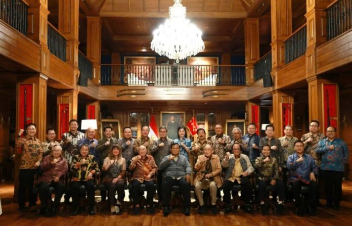 Presiden Prabowo Subianto menerima Apindo.(BPMI Setpres)