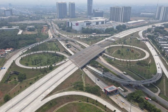 Jalan Tol Serpong-Balaraja Seksi 1A (Serpong-Simpang Susun CBD).(Foto: Sinarmas Land)