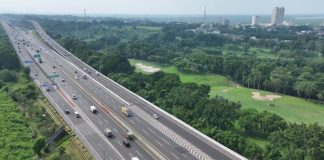 Tol Layang MBZ Mulai Padat, 42 Ribu Kendaraan Sudah Tinggalkan Jakarta sejak 14 Maret Jalan Tol MBZ. (Istimewa)