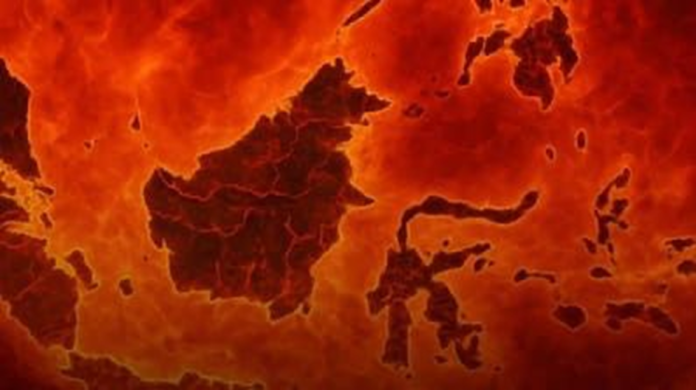 Ilustrasi Godzilla El Nino. (Instagram/@brin_indonesia)