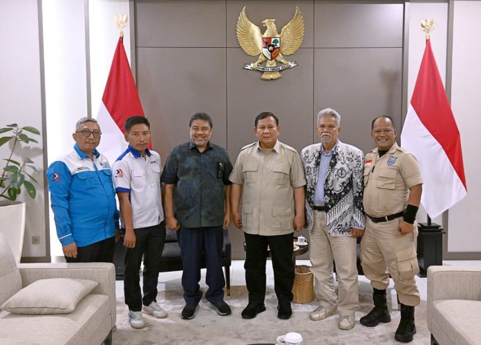 Presiden Prabowo Subianto terima KSPI dan Partai Buruh jelang May Day 2026. (Foto: fspmi_kspi)