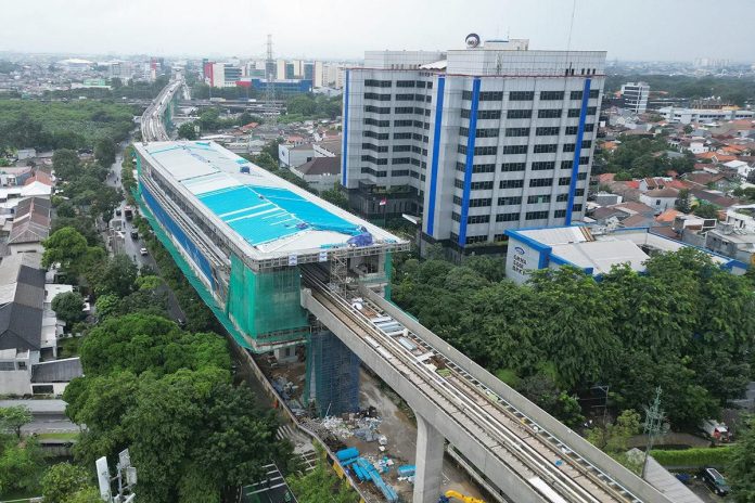 LRT rute Velodrome-Manggarai saat ini sudah masuk tahap commisioning atau uji coba, ditargetkan siap beroperasi Agustus 2026 (Foto: Istimewa)