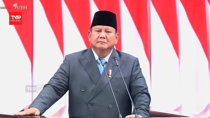 Presiden Prabowo Subianto Sumber : [tangkapan layar]