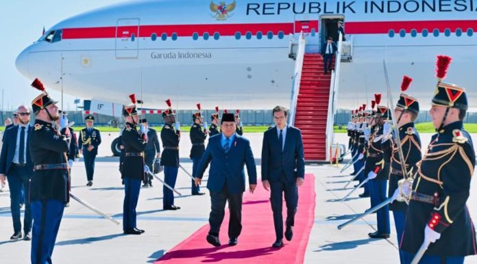 Presiden Republik Indonesia, Prabowo Subianto, tiba di Bandara Orly, Paris, Republik Prancis, pada Selasa, 26 Mei 2026, sekitar pukul 10.00 waktu setempat (WS). Foto: BPMI Setpres/Laily Rachev