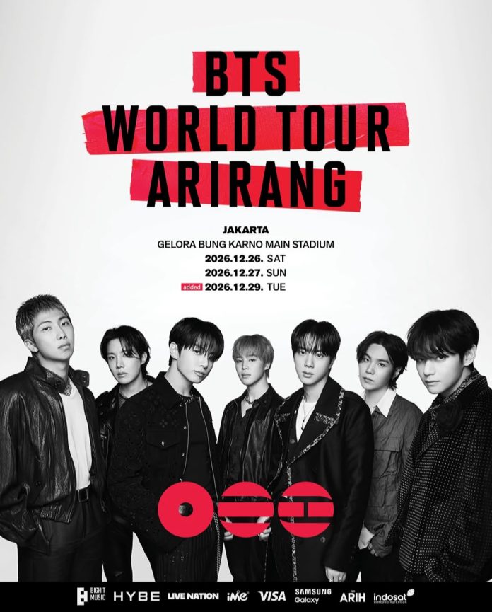Promo poster konser BTS di Jakarta. (Foto: Instagram/ime_indonesia)