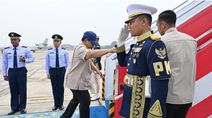 Presiden Prabowo Subianto bertolak menuju Provinsi Jawa Timur dalam rangka kunjungan kerja pada Selasa, 23 Juni 2026. Foto: BPMI Setpres/Muchlis Jr