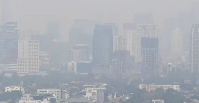 Kondisi udara berpolusi di Ibu Kota Jakarta. (Foto: Istimewa)