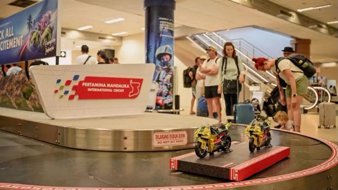 Ilustrasi- Suasana Bandara Lombok menjelang MotoGP Mandalika 2026 (Foto: Istimewa)