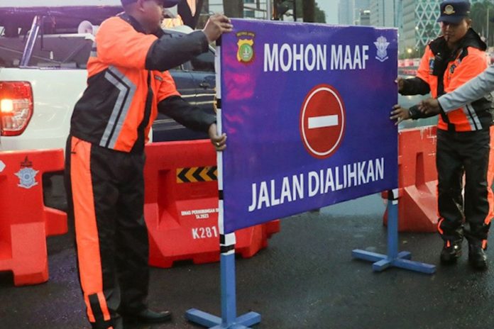 Ilustrasi rekayasa lalin di Jakarta.(Dok. Beritajakarta)
